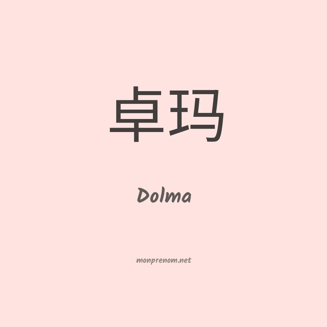 Dolma en chinois