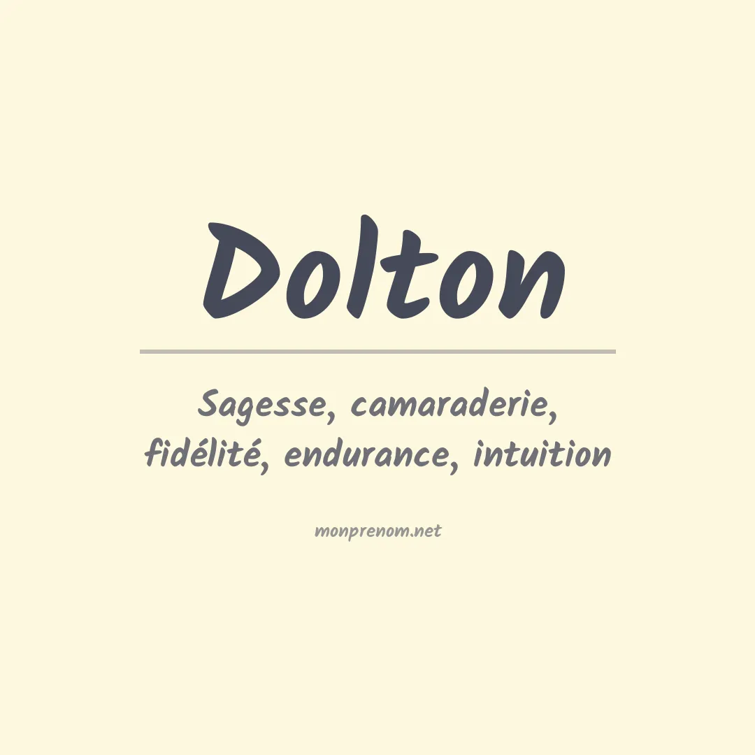 Prénom Dolton