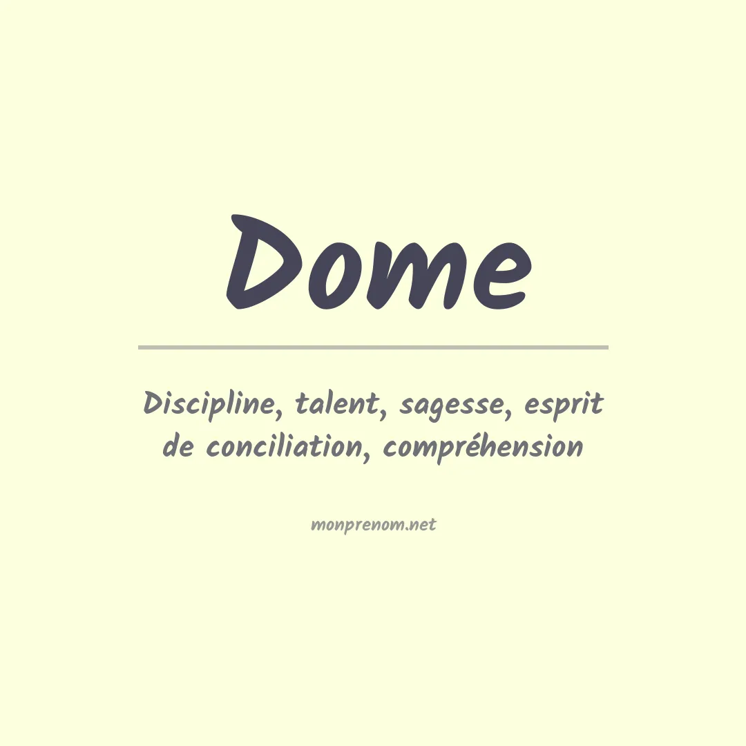 Prénom Dome