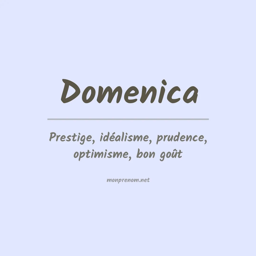 Signification du prénom Domenica