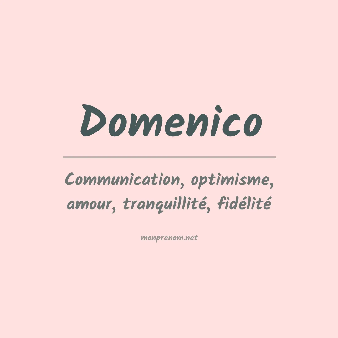 Prénom Domenico
