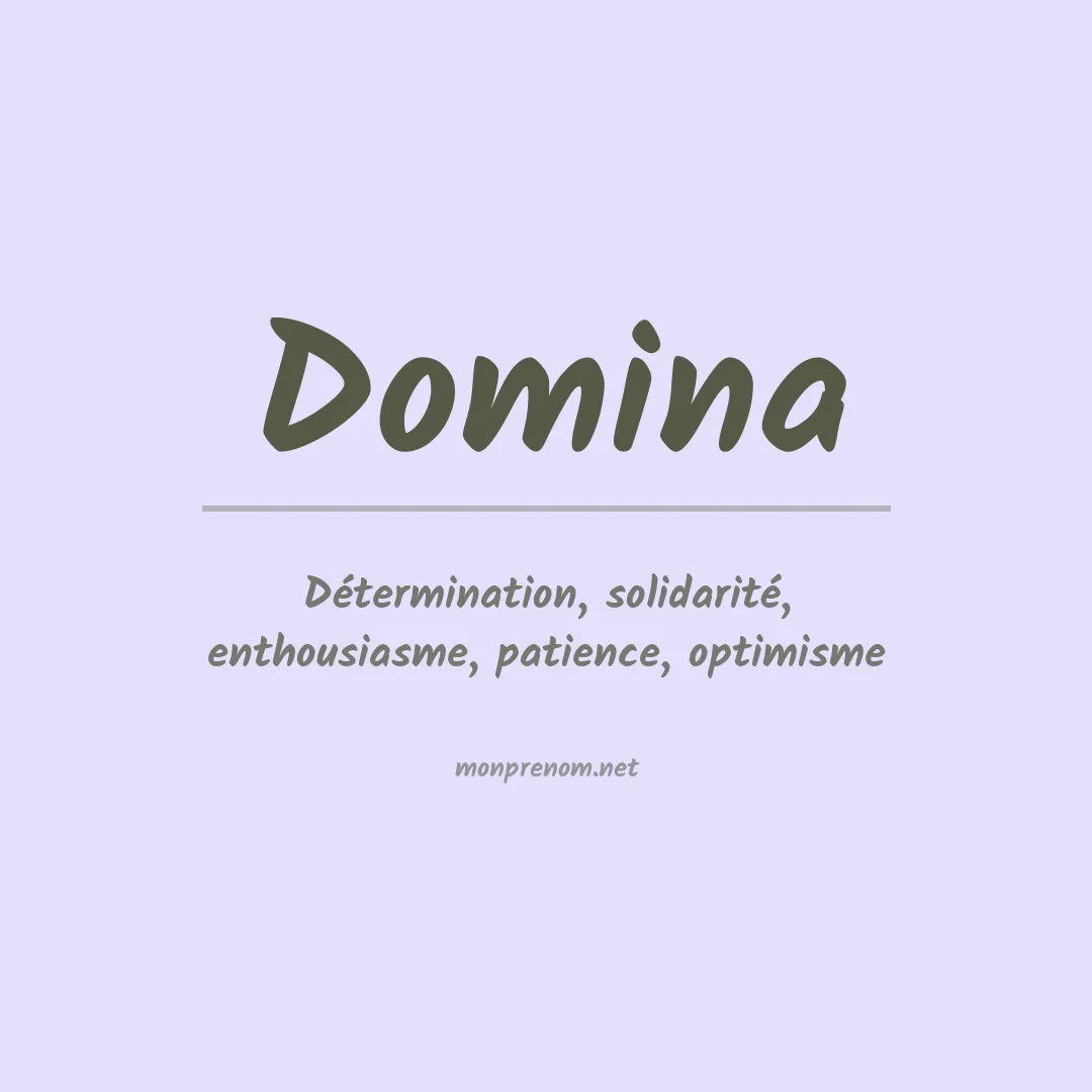 Prénom Domina
