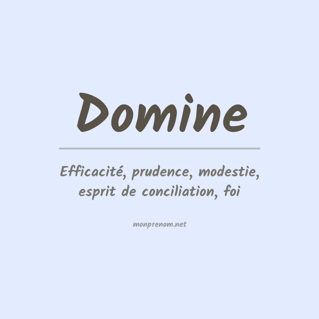 Prénom Domine