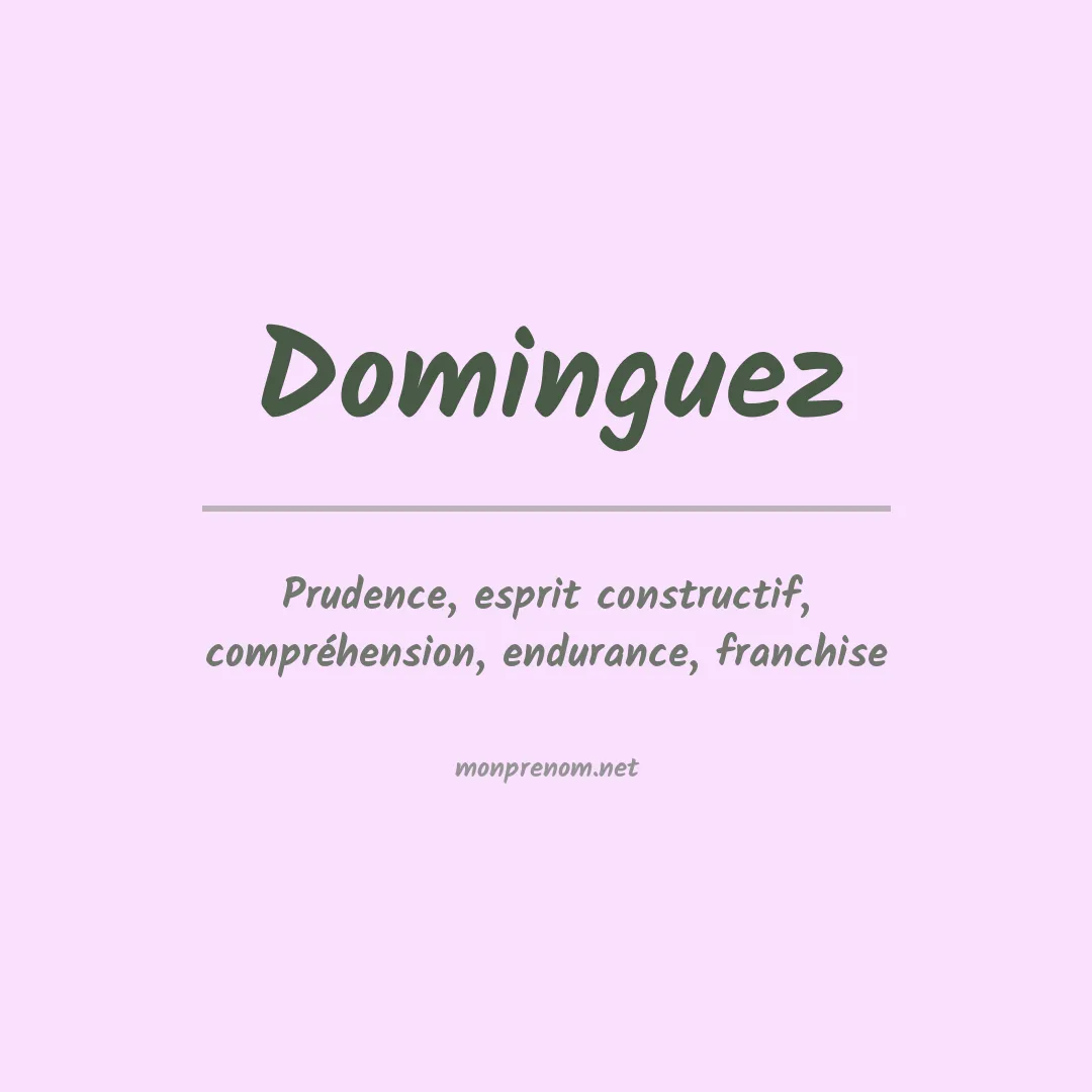 Prénom Dominguez