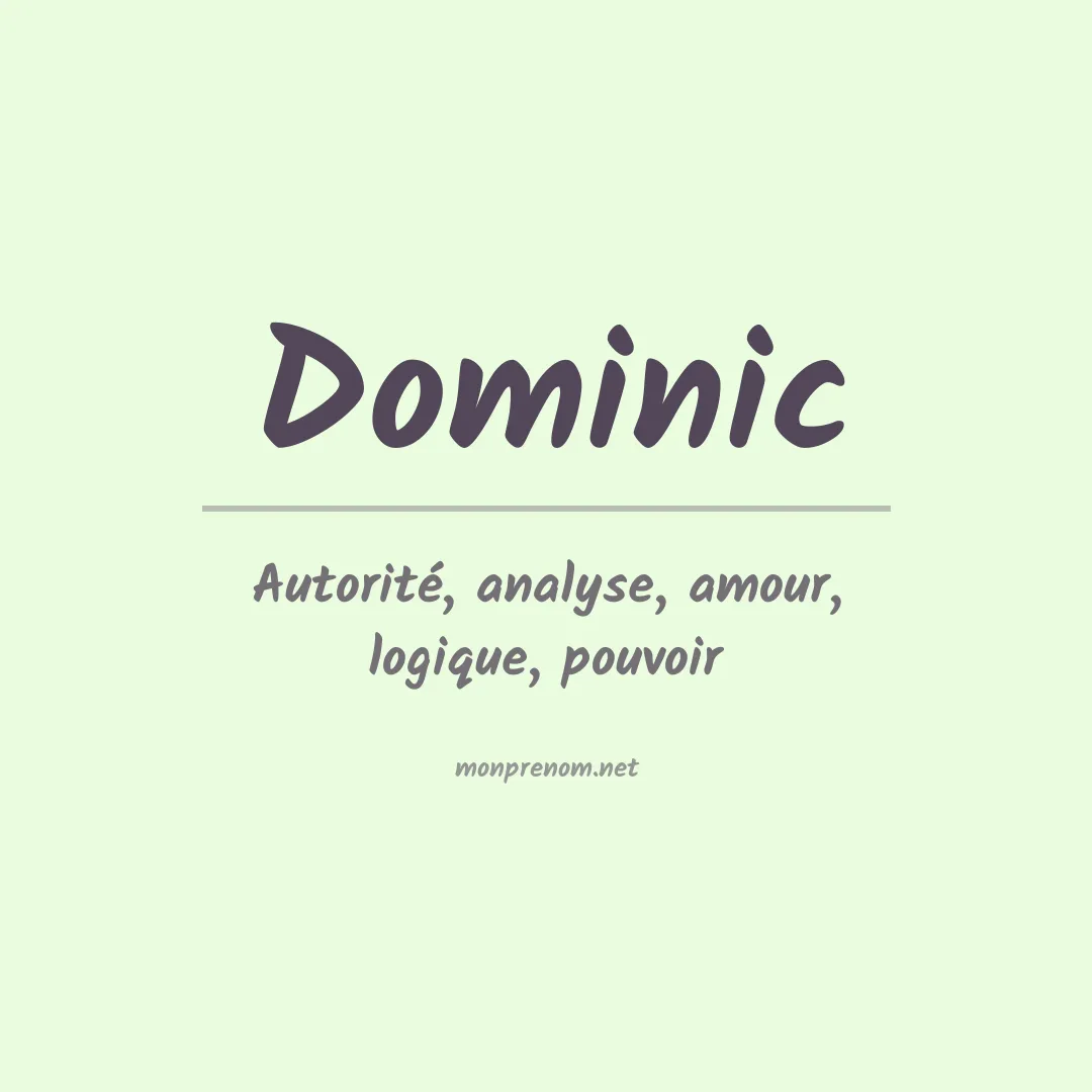 Prénom Dominic
