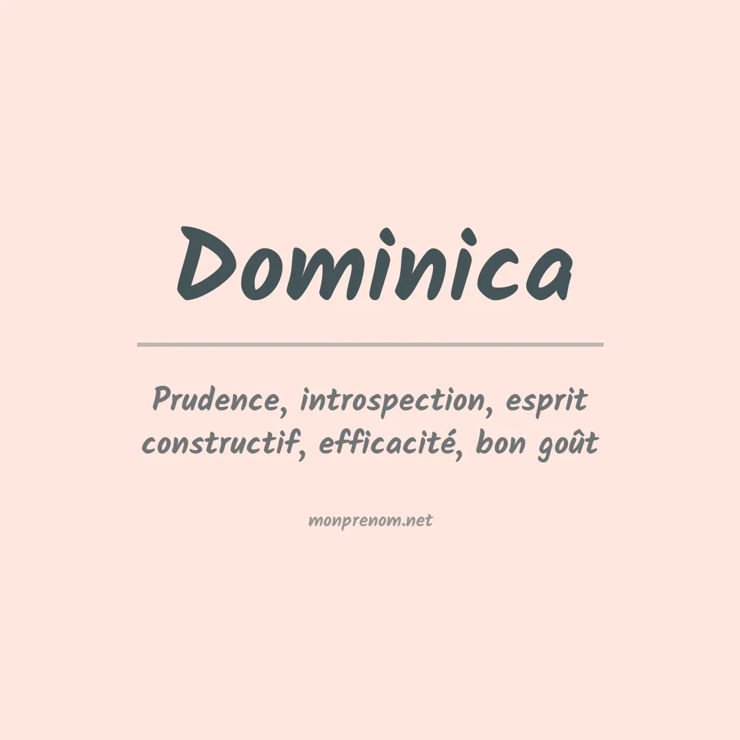 Signification du prénom Dominica