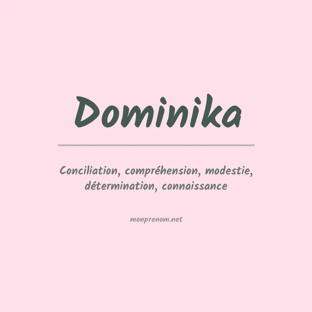 Signification du prénom Dominika
