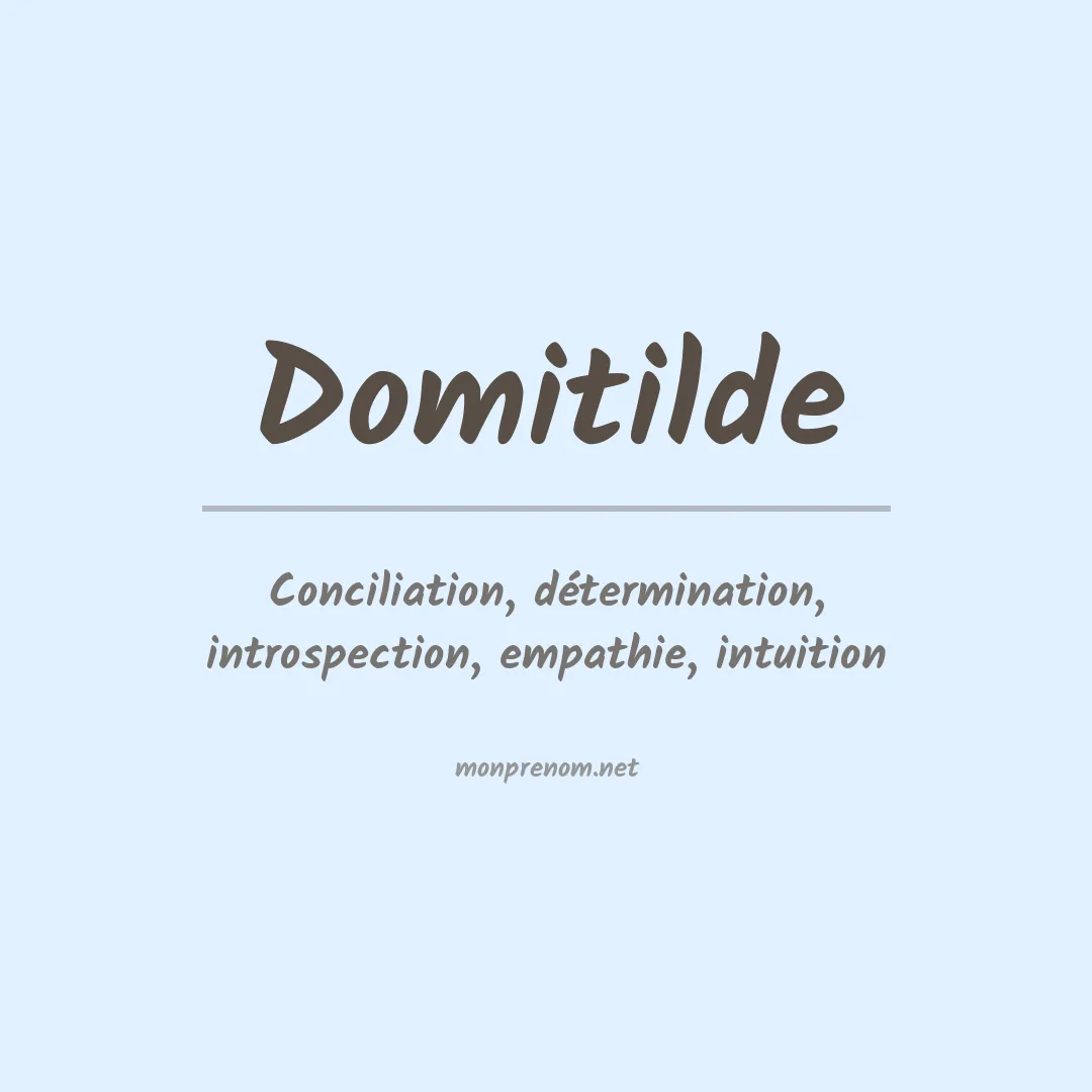 Signification du prénom Domitilde