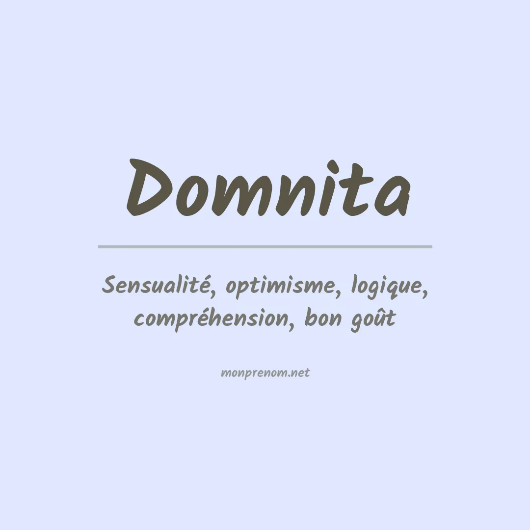 Signification du prénom Domnita