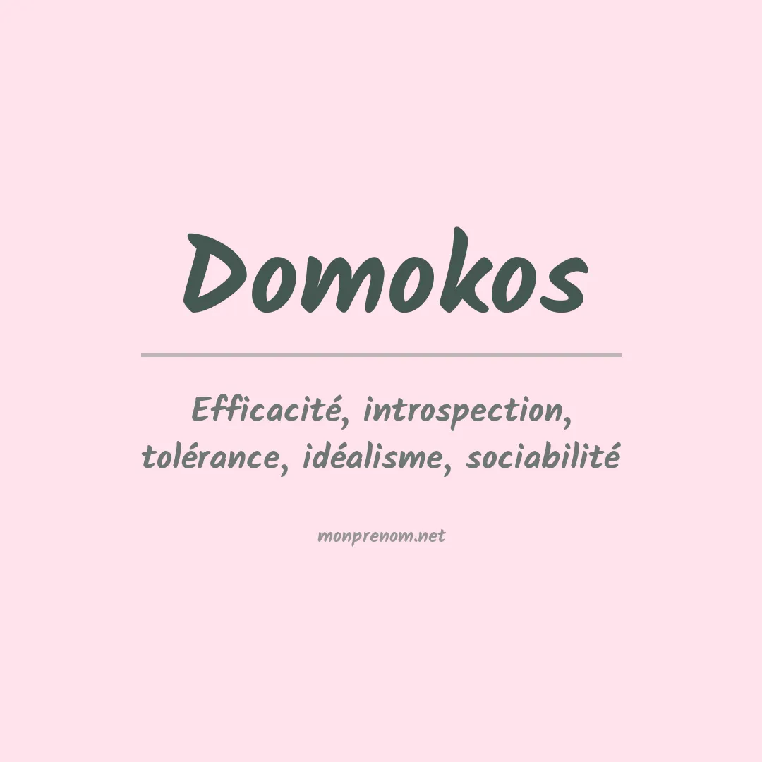 Signification du prénom Domokos