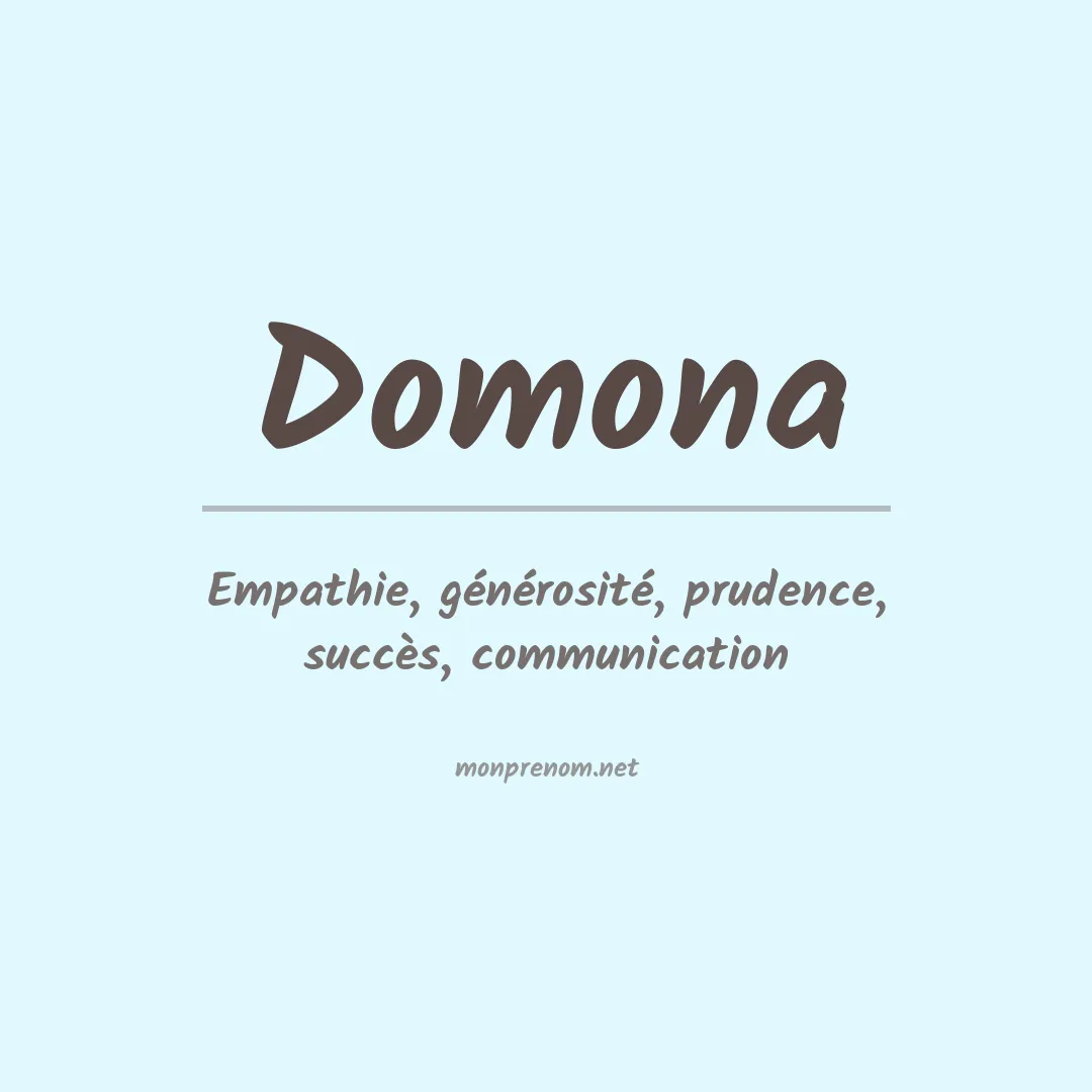 Prénom Domona