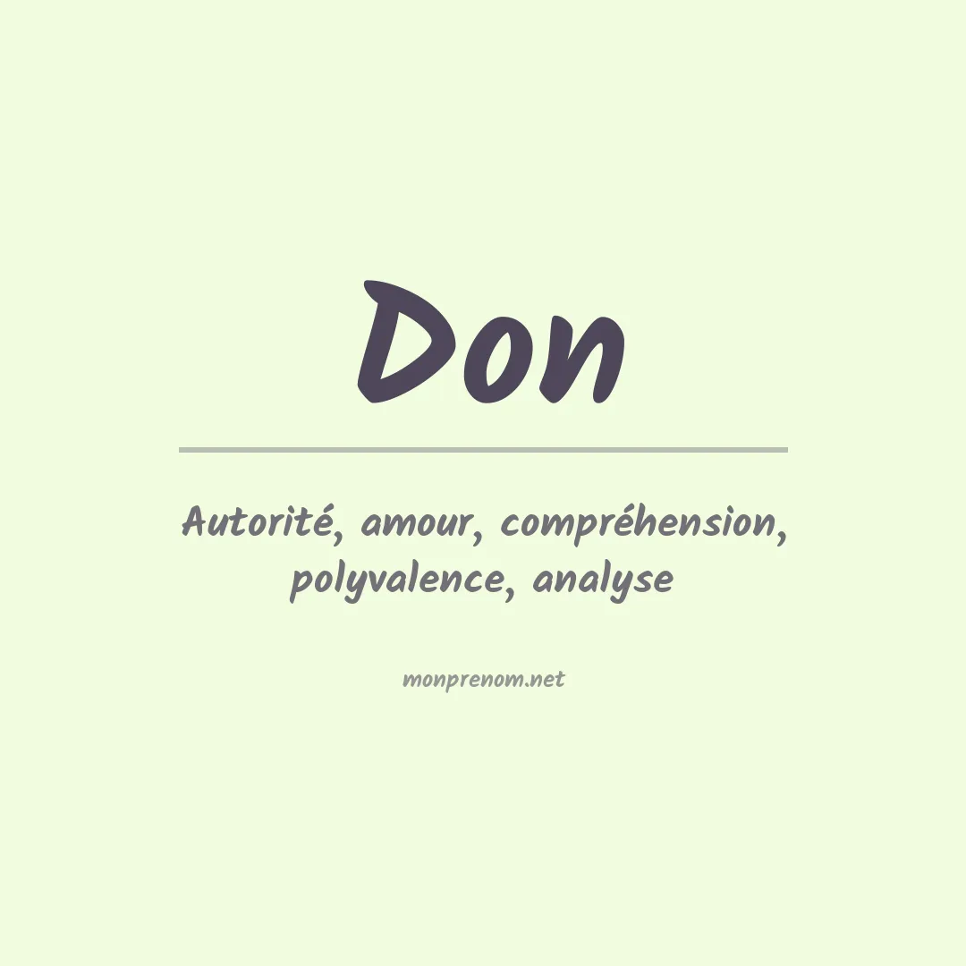 Prénom Don
