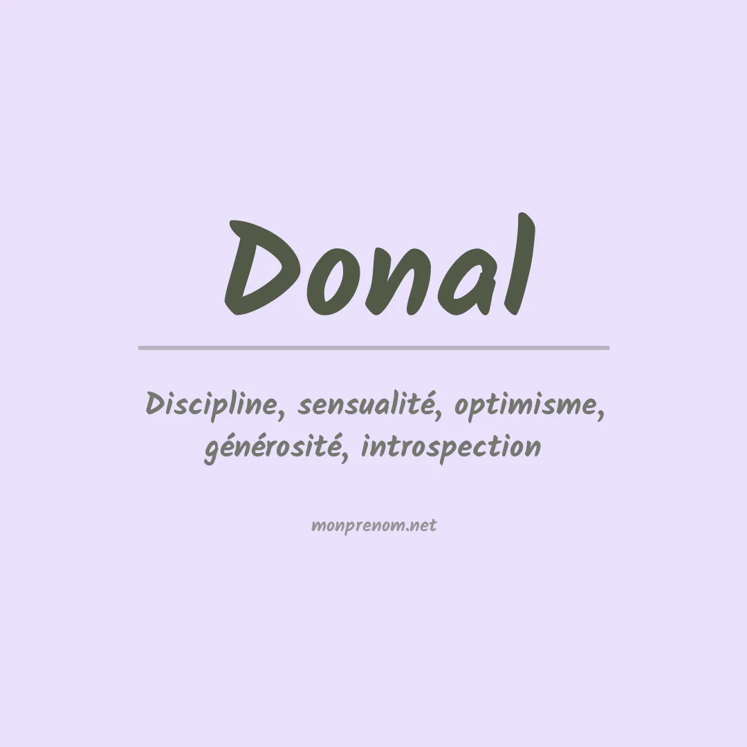 Signification du prénom Donal
