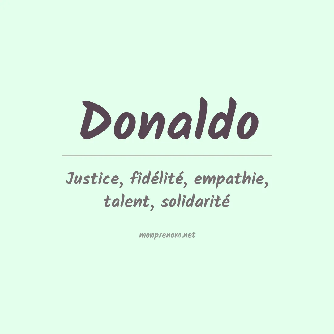 Prénom Donaldo