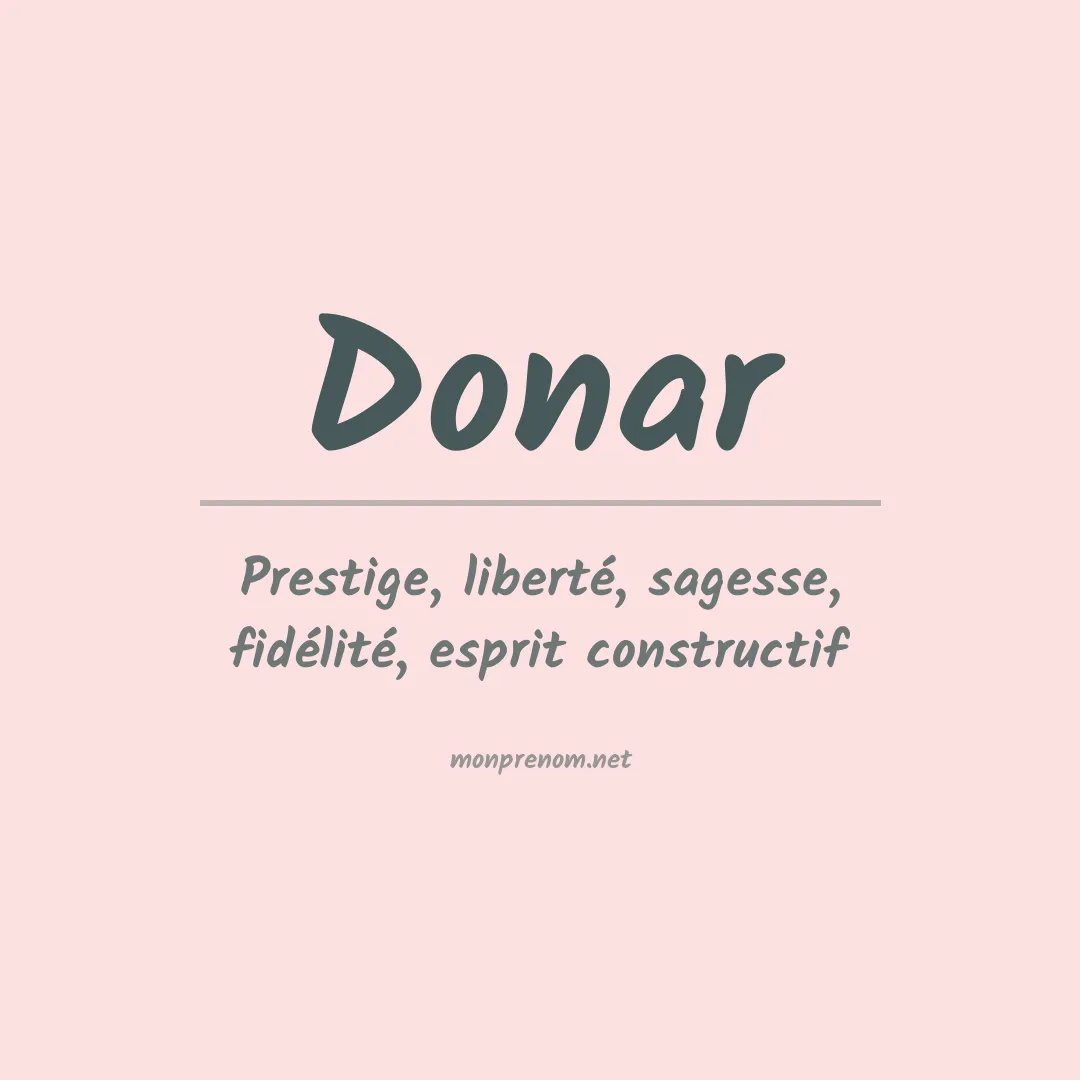 Prénom Donar