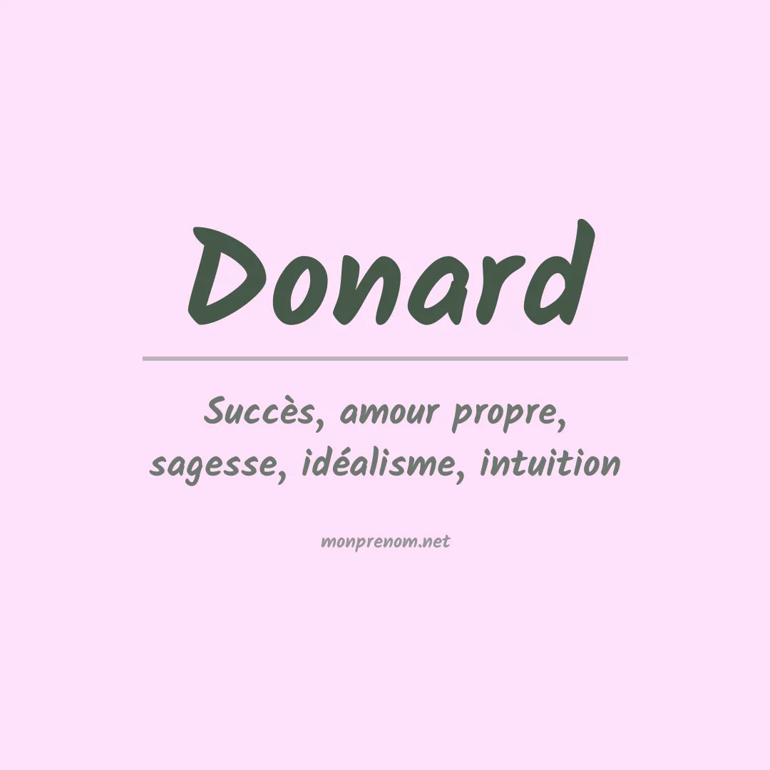 Signification du prénom Donard