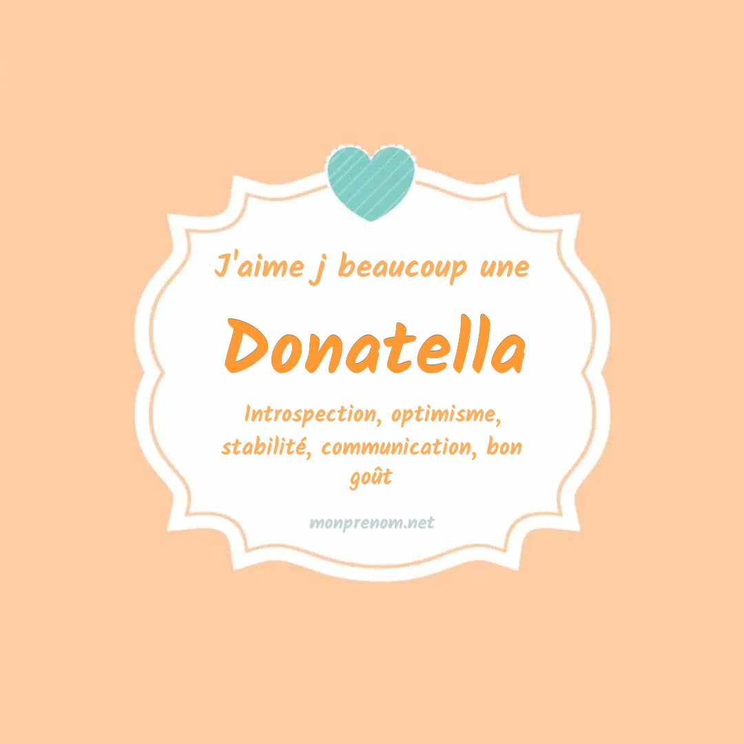 J'aime beaucoup Donatella