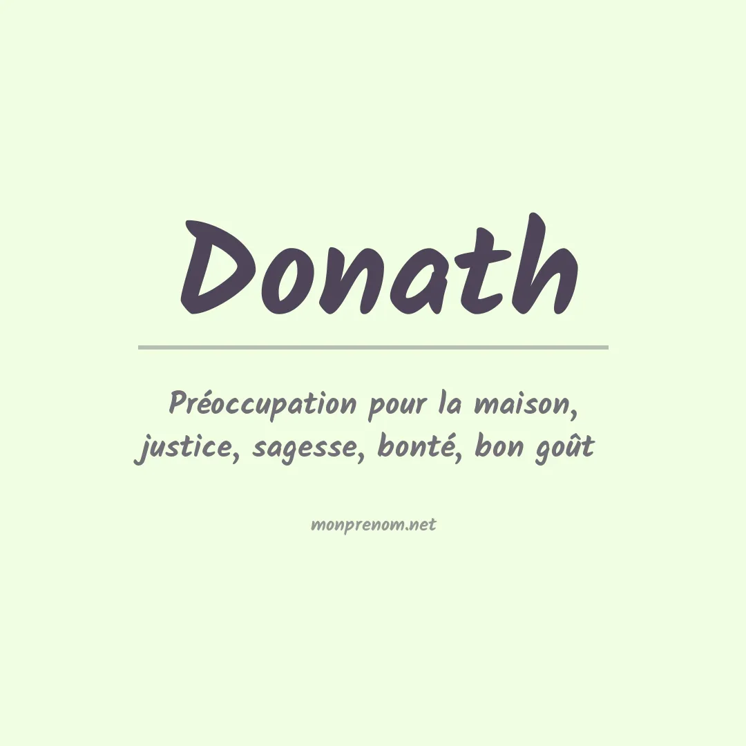 Prénom Donath