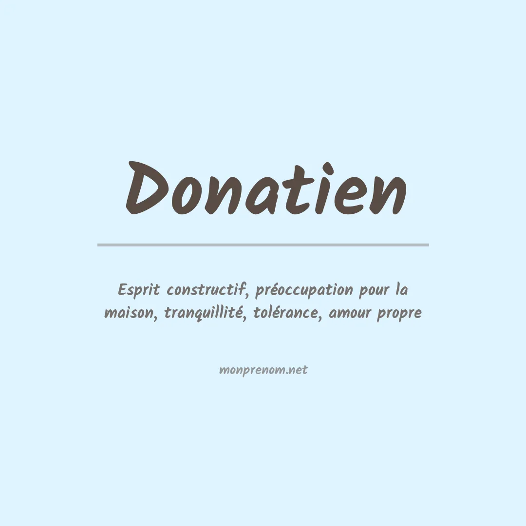 Prénom Donatien