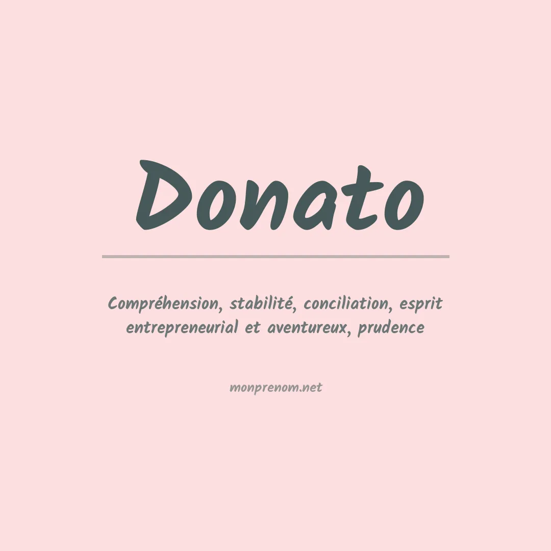 Prénom Donato