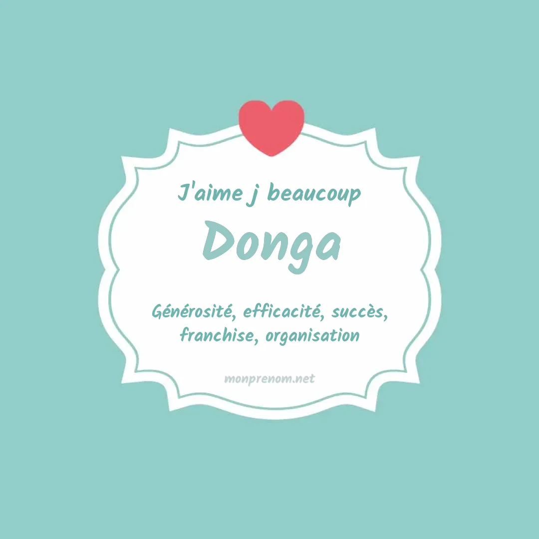 J'aime beaucoup Donga