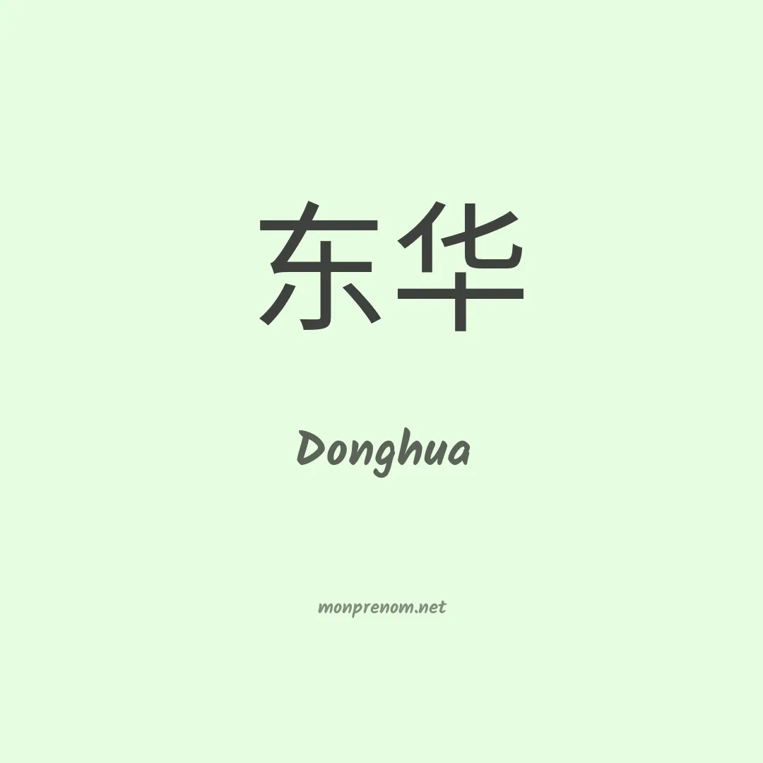 Donghua en chinois
