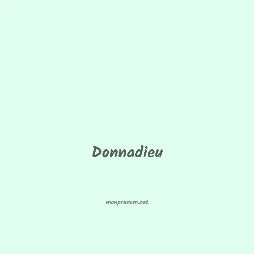 Donnadieu en chinois