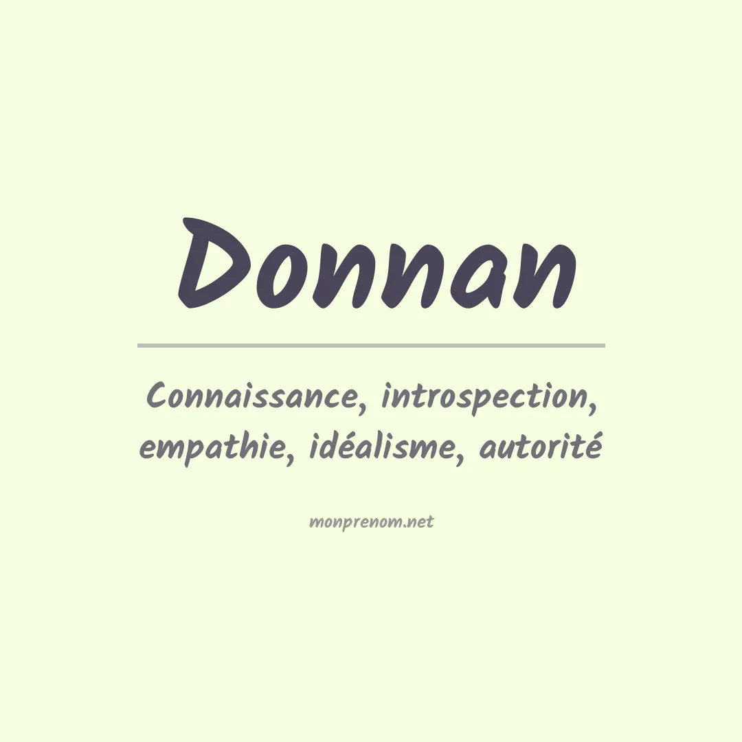 Prénom Donnan