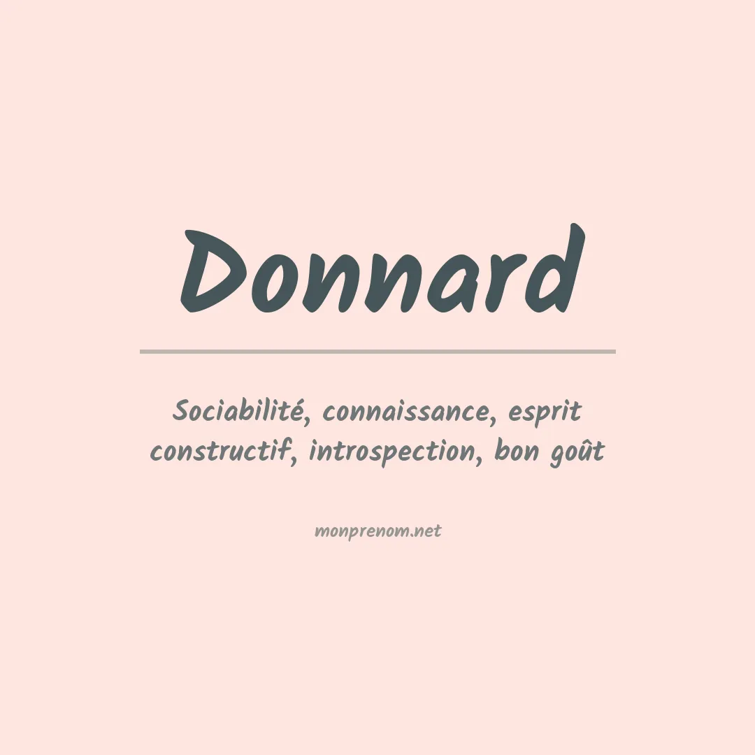 Signification du prénom Donnard