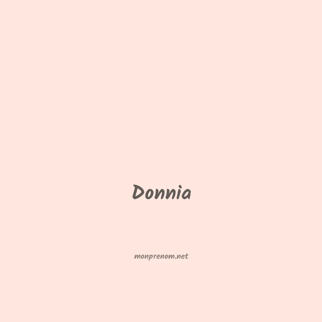 Donnia en chinois