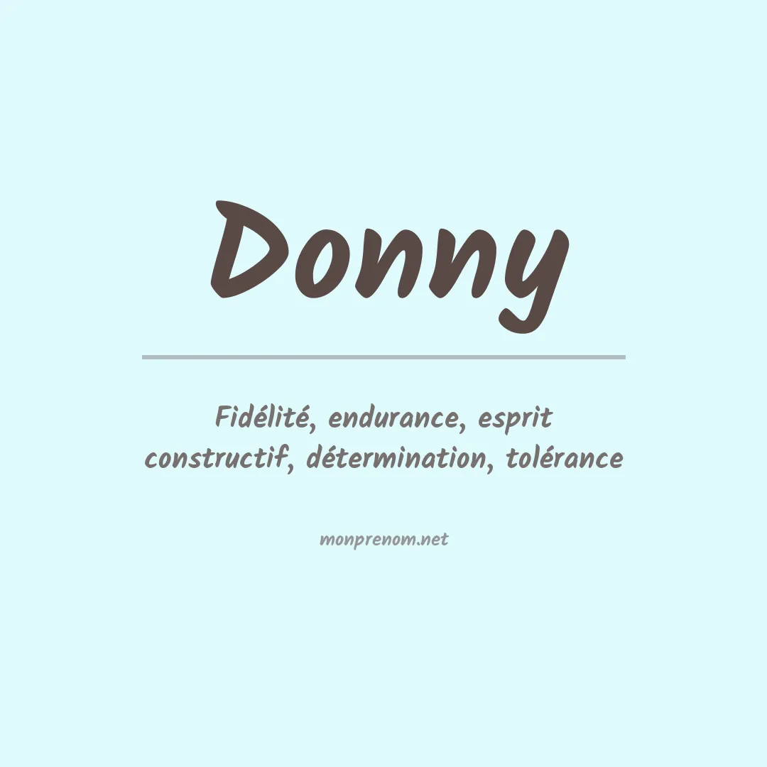 Prénom Donny