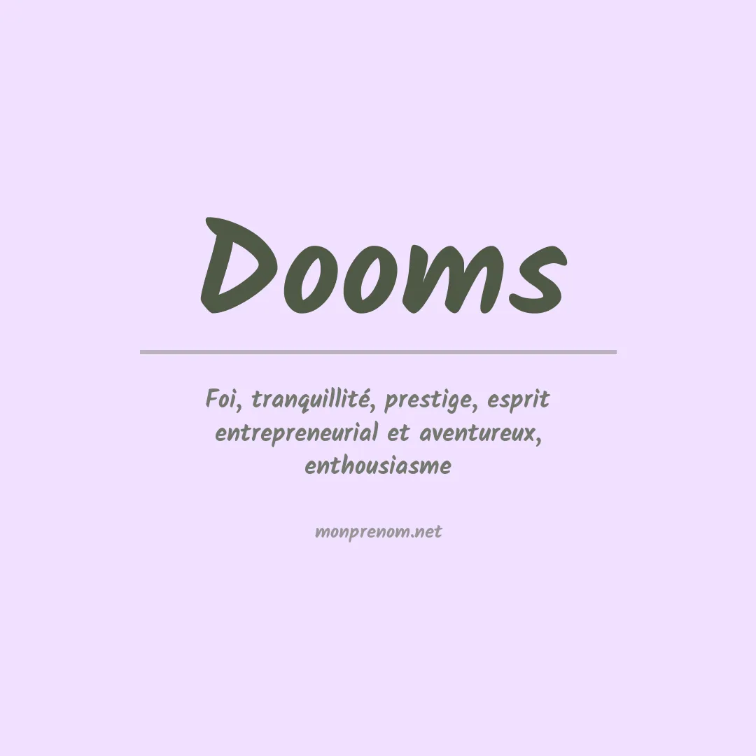 Prénom Dooms