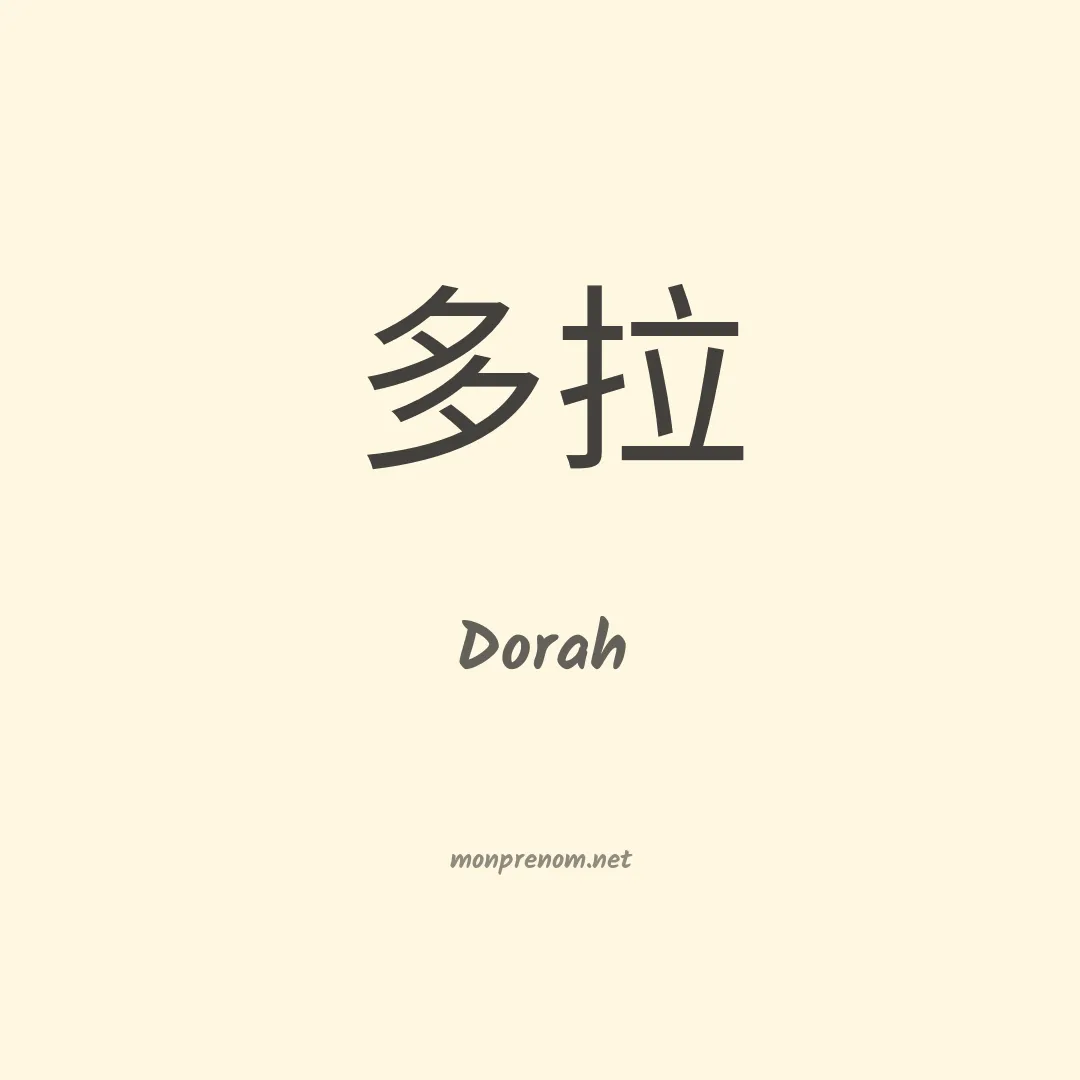 Dorah en chinois