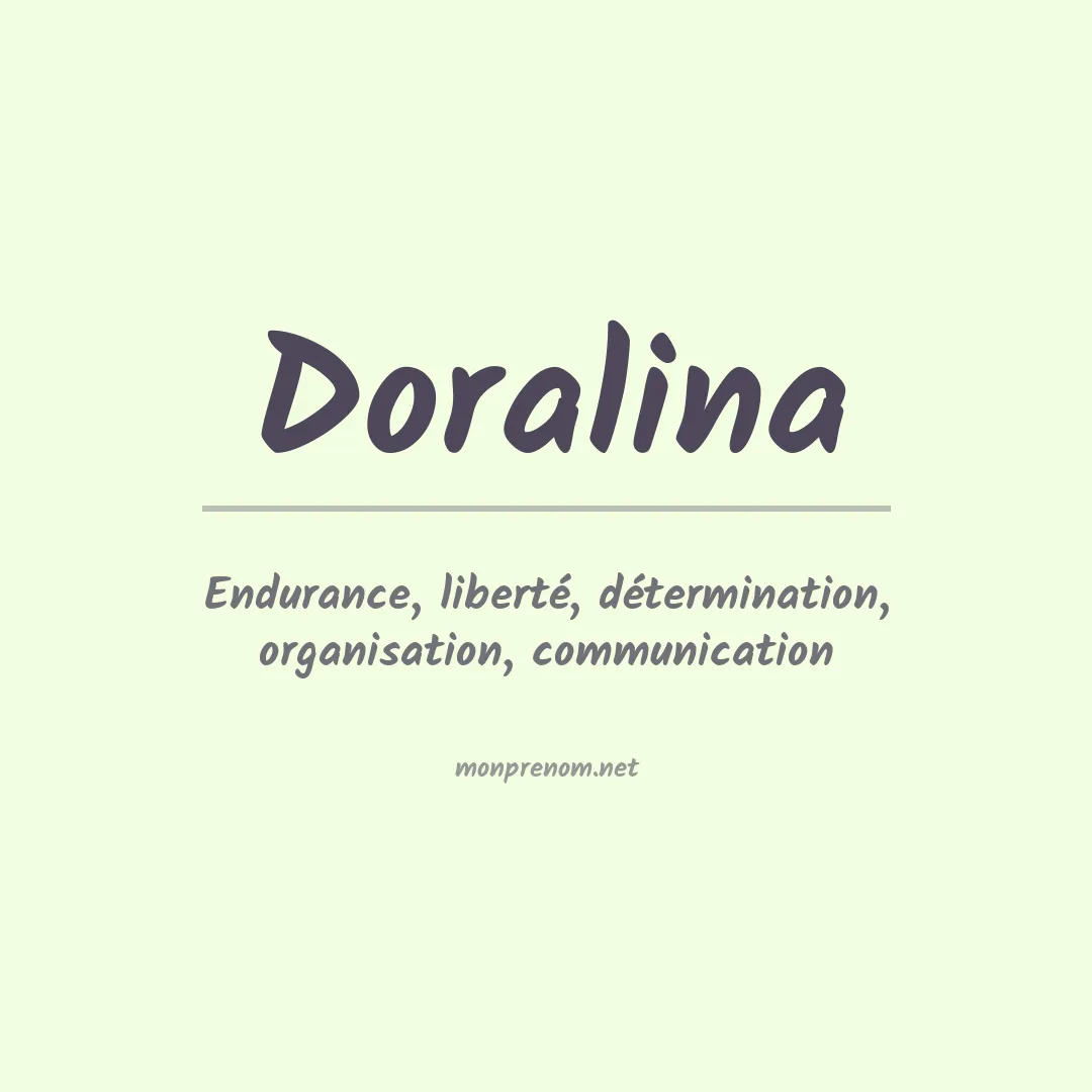 Signification du prénom Doralina