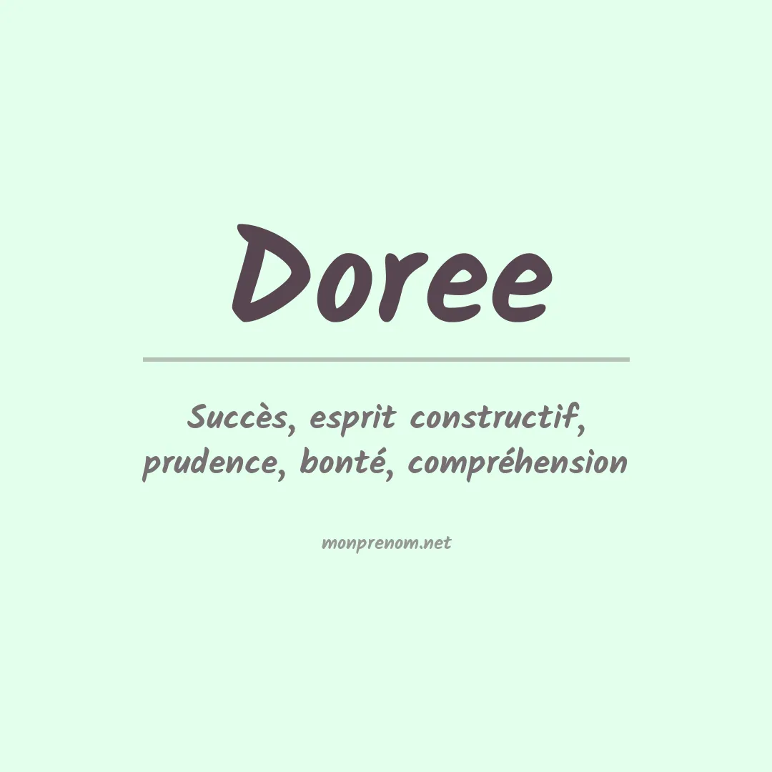 Signification du prénom Doree