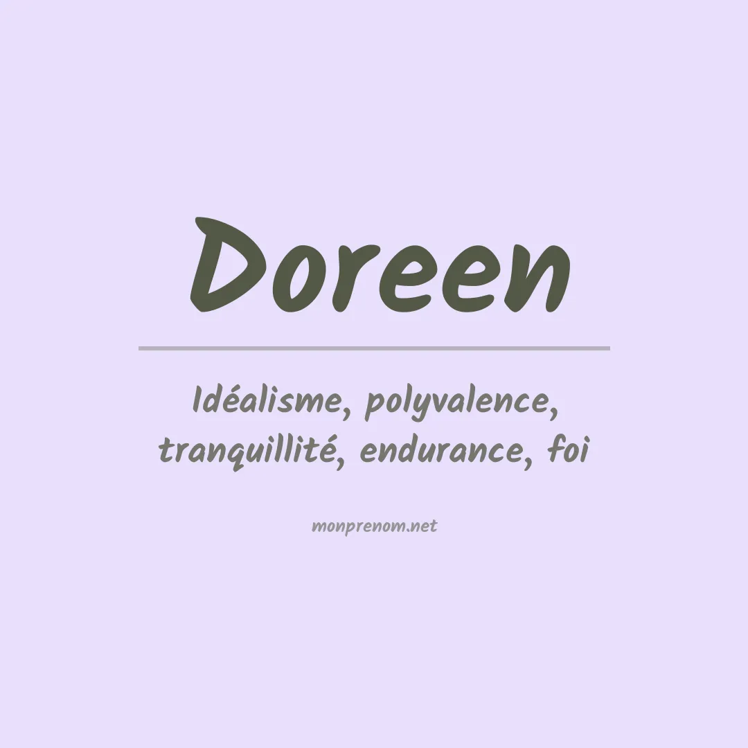 Signification du prénom Doreen