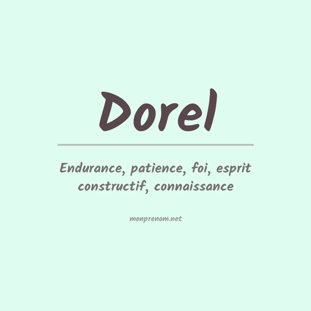 Prénom Dorel