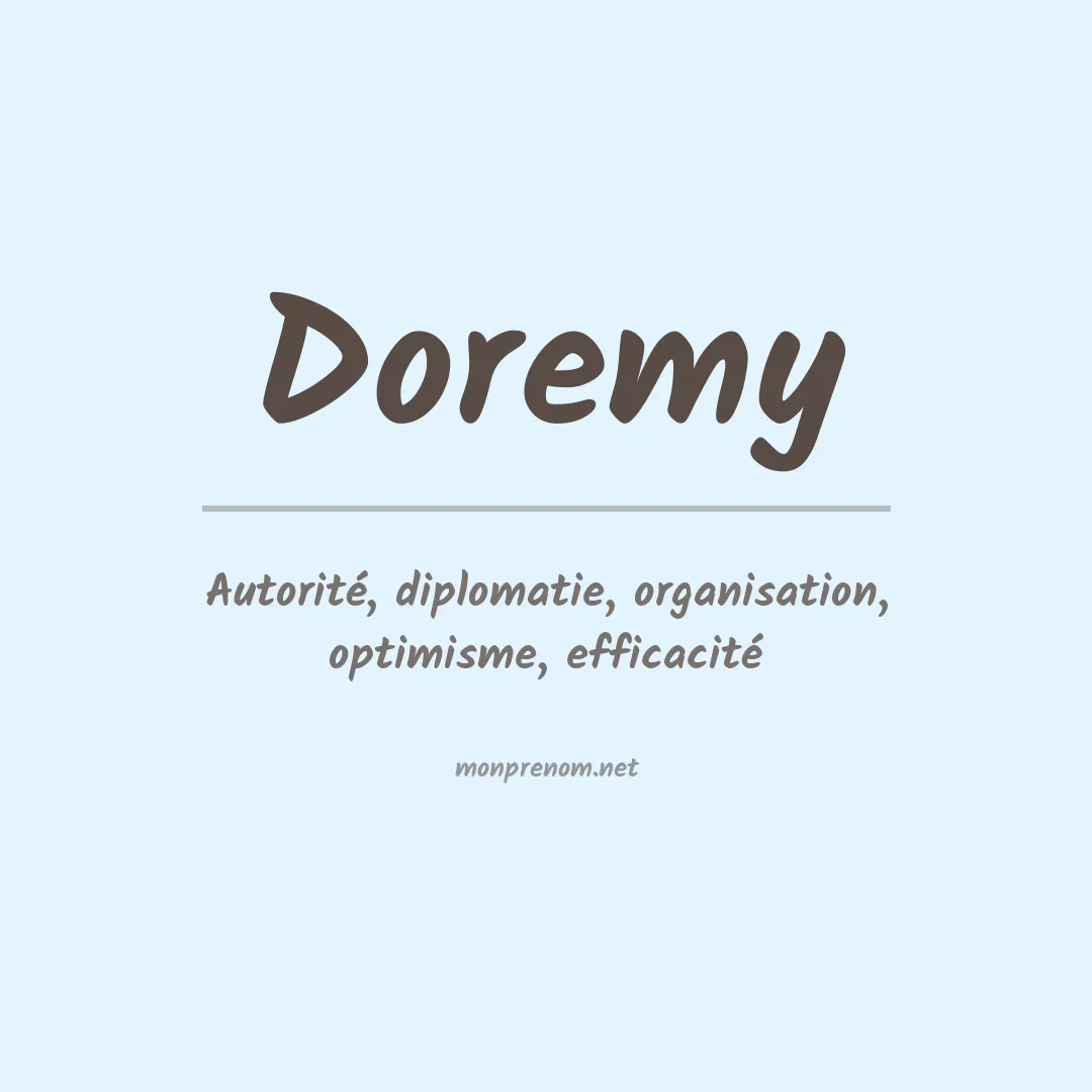 Signification du prénom Doremy