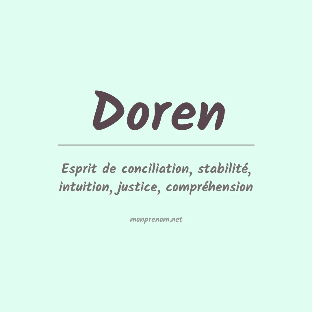 Prénom Doren