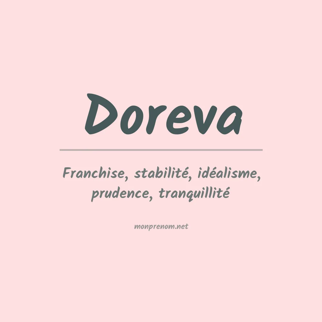 Signification du prénom Doreva