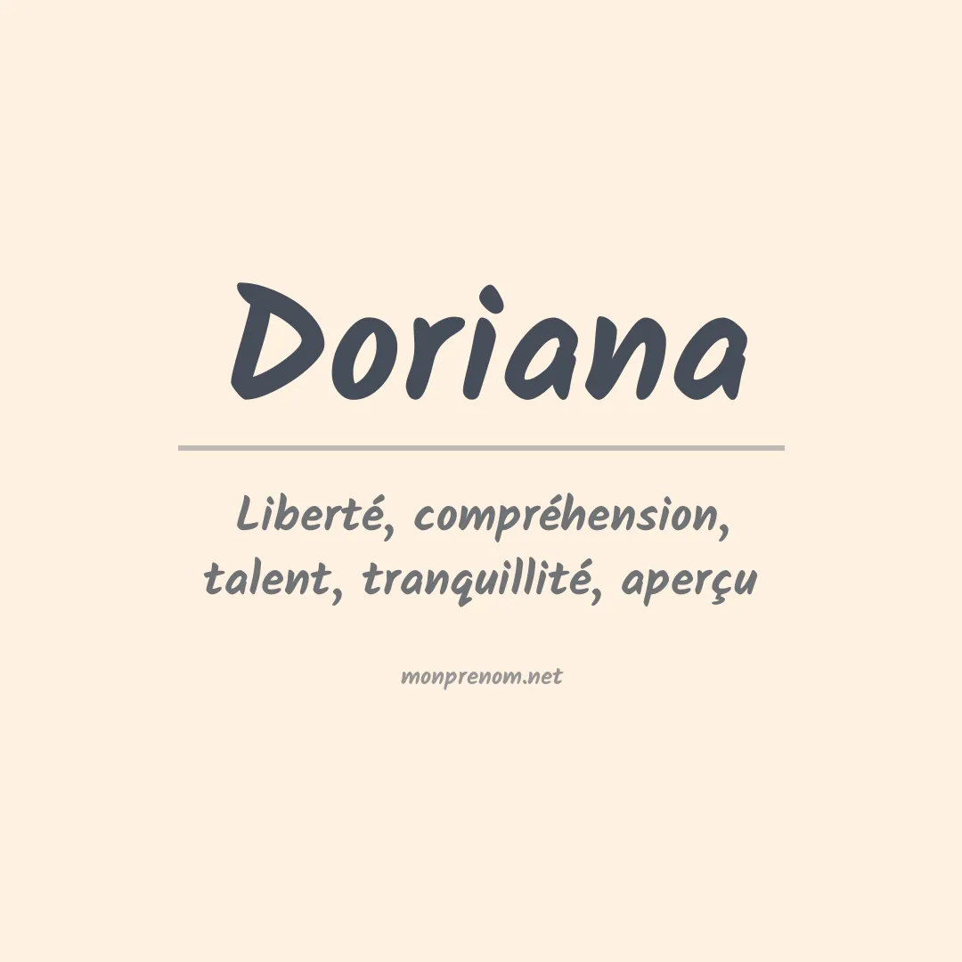 Signification du prénom Doriana