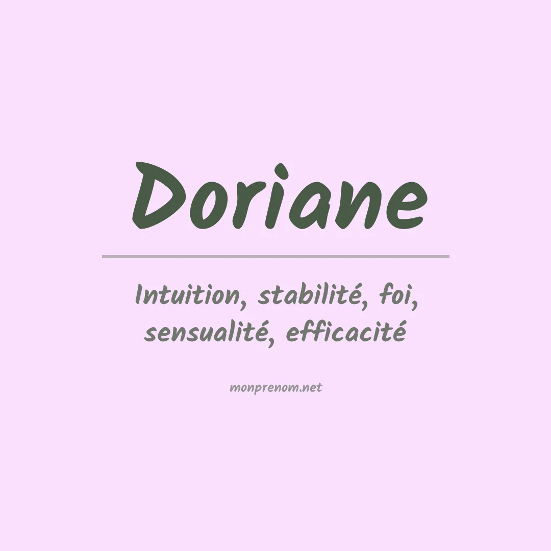 Signification du prénom Doriane