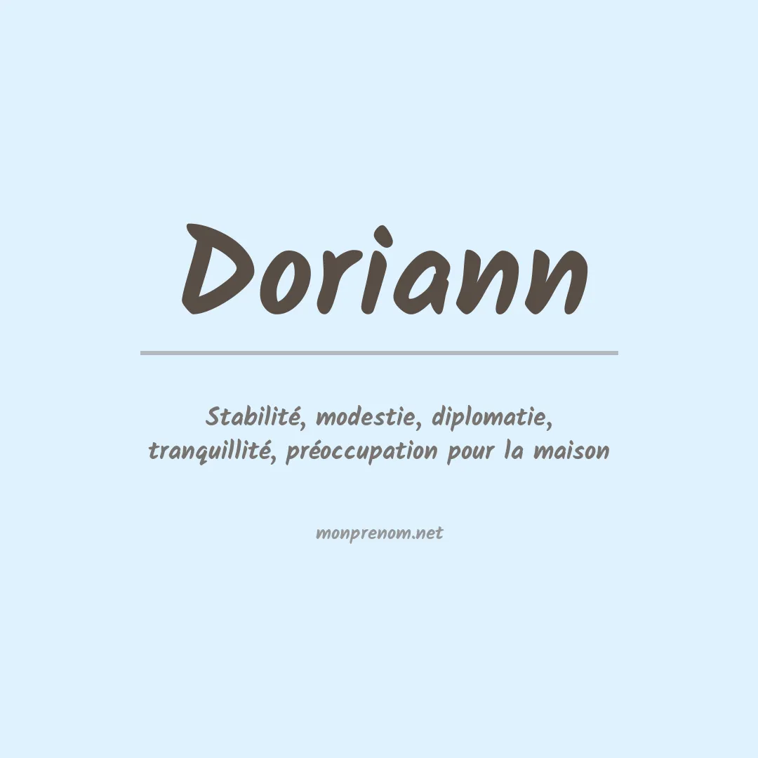 Signification du prénom Doriann