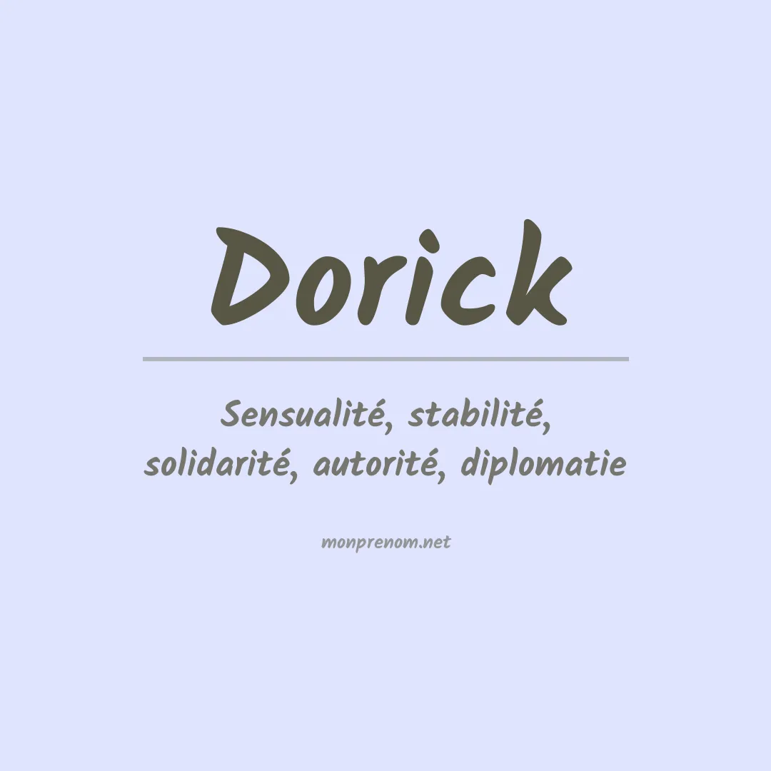 Signification du prénom Dorick