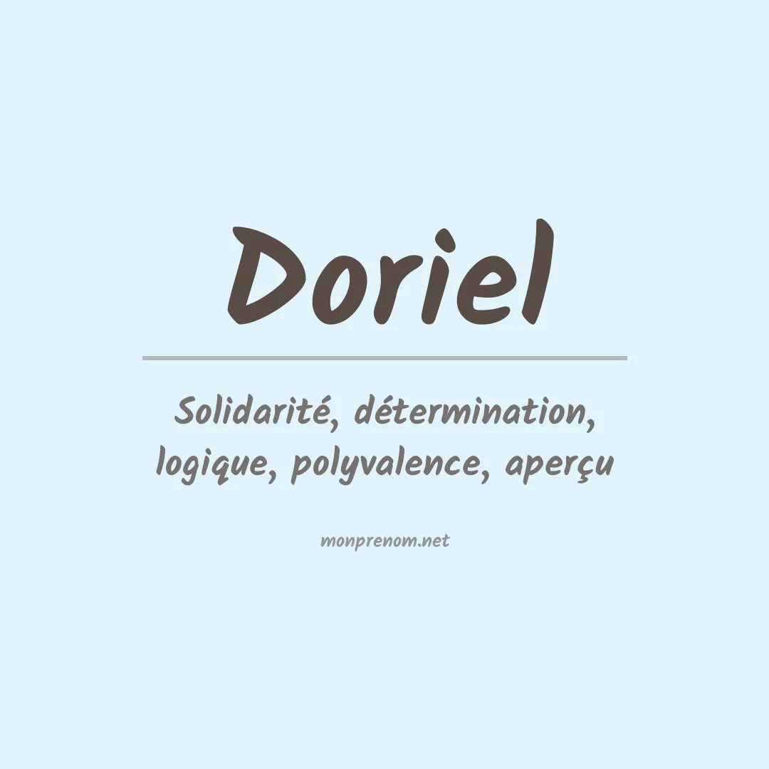 Signification du prénom Doriel