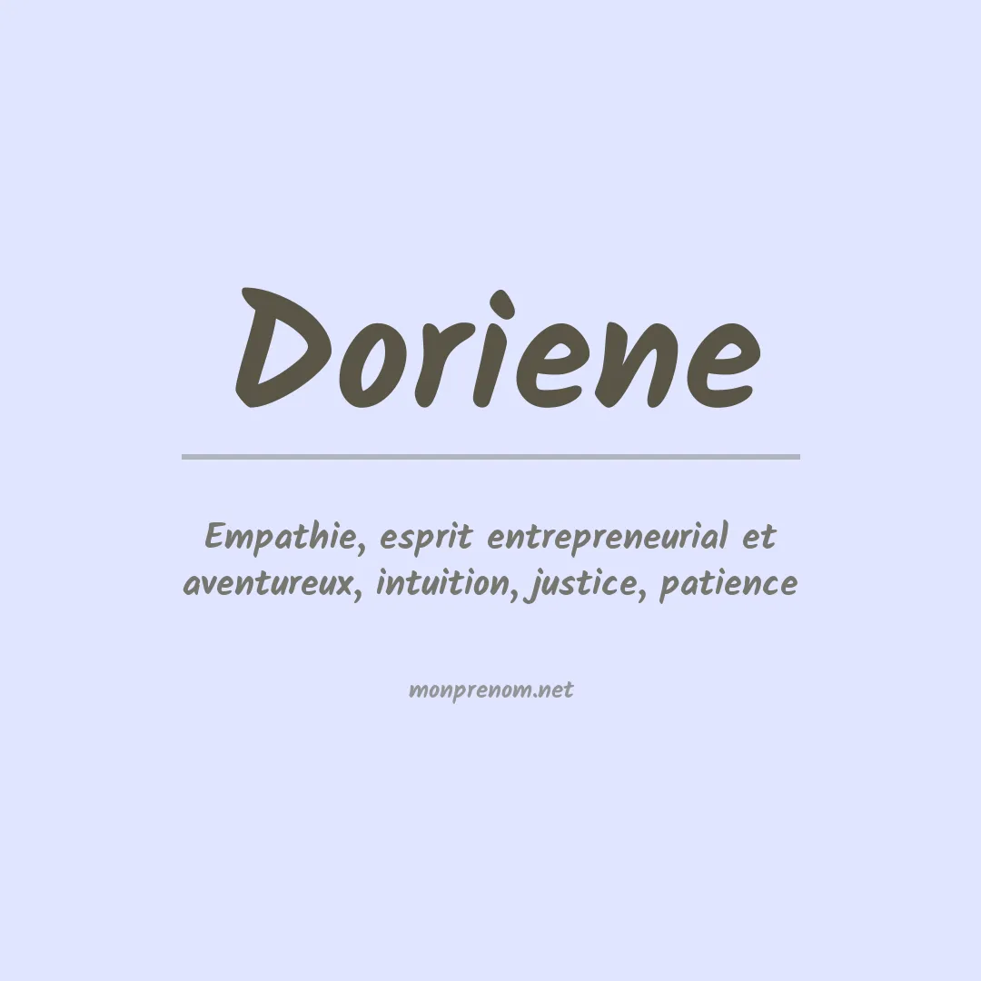 Signification du prénom Doriene