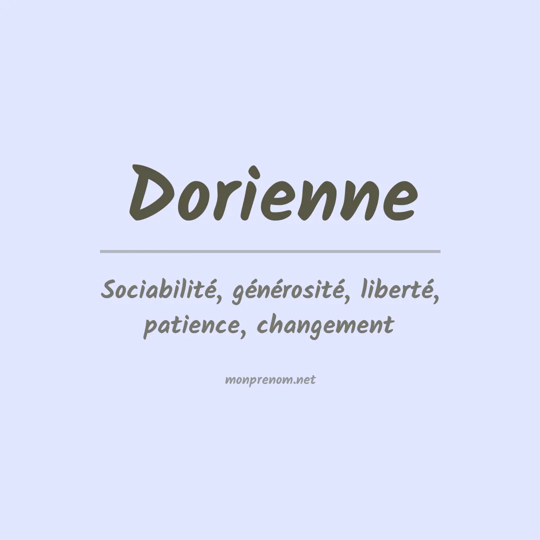 Prénom Dorienne