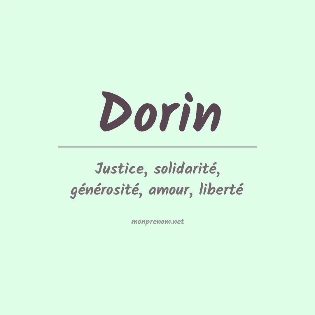 Prénom Dorin