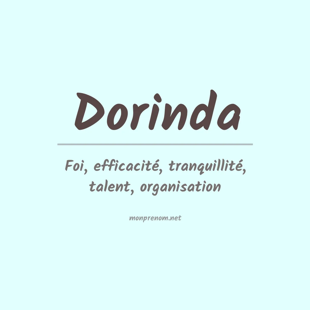 Signification du prénom Dorinda