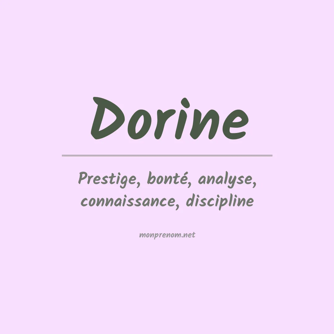 Prénom Dorine
